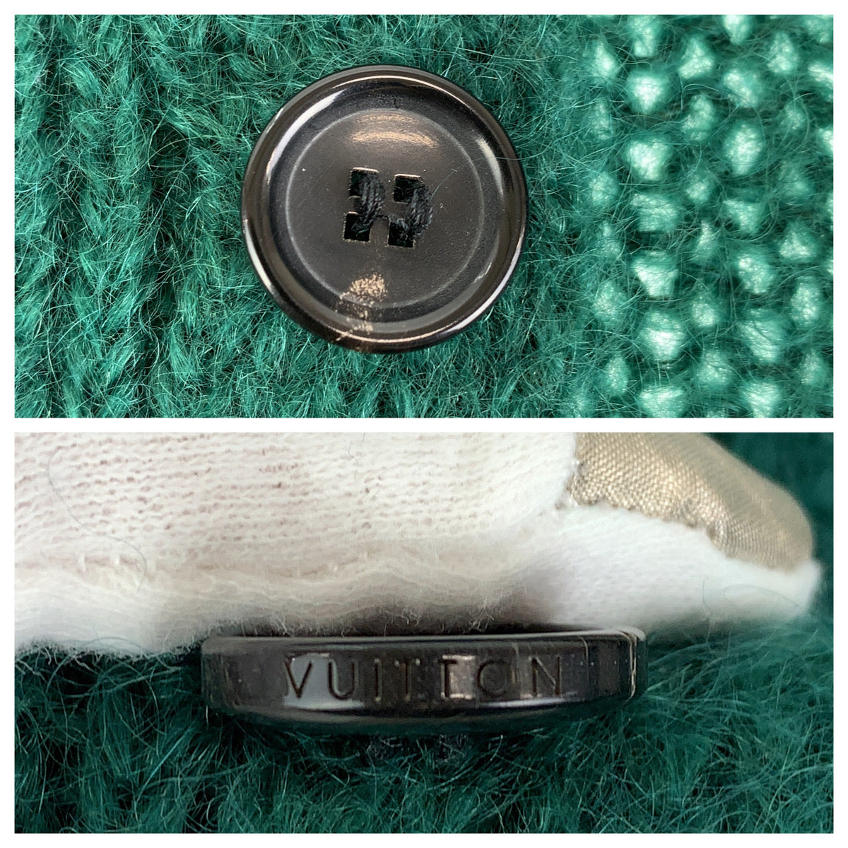 H-0465
LOUIS VUITTON ルイヴィトン 22AW グラフィックモヘア サイズS グリーン 緑 ブラック 黒  / モヘア RM222 QQ9 HNN65W カーディガン ニット  メンズ