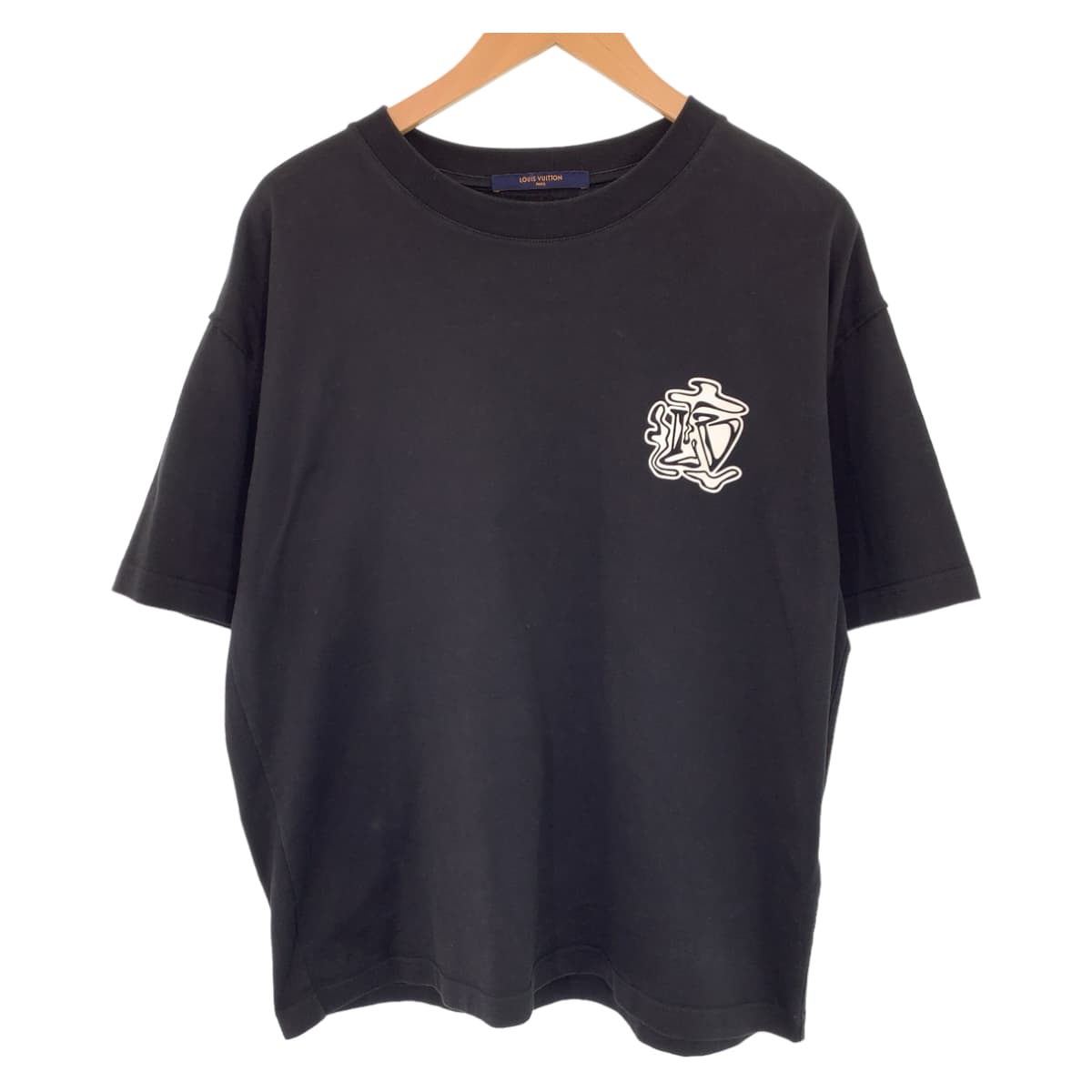 H-00318
LOUIS VUITTON ルイヴィトン 19AW スモーク プリンテッド サイズM ブラック 黒 ホワイト 白 コットン RM192 NPG HHY90W 半袖Tシャツ クルーネック  メンズ