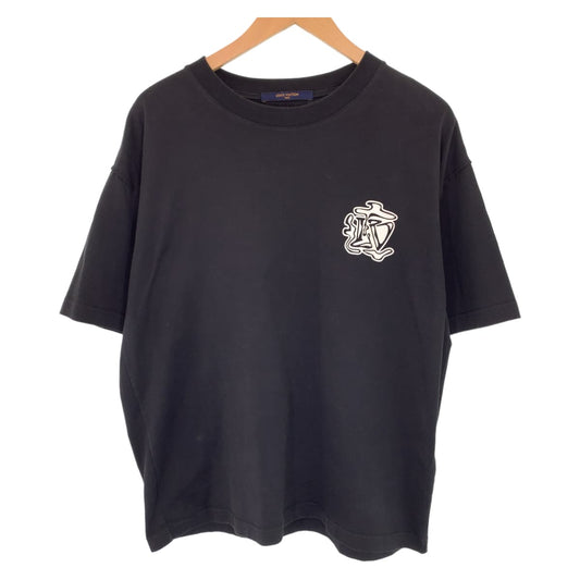 H-00318
LOUIS VUITTON ルイヴィトン 19AW スモーク プリンテッド サイズM ブラック 黒 ホワイト 白 コットン RM192 NPG HHY90W 半袖Tシャツ クルーネック  メンズ