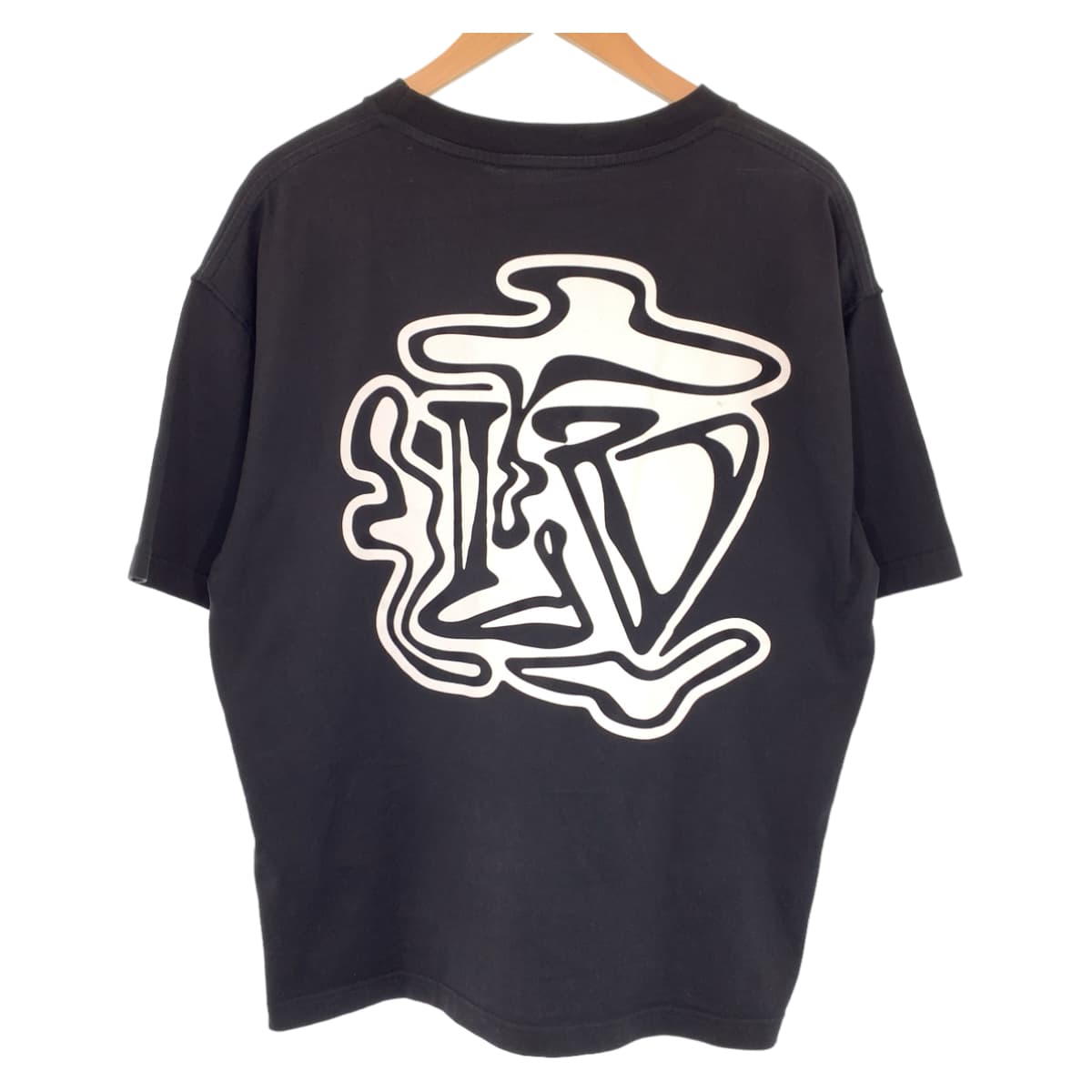 H-00318
LOUIS VUITTON ルイヴィトン 19AW スモーク プリンテッド サイズM ブラック 黒 ホワイト 白 コットン RM192 NPG HHY90W 半袖Tシャツ クルーネック  メンズ