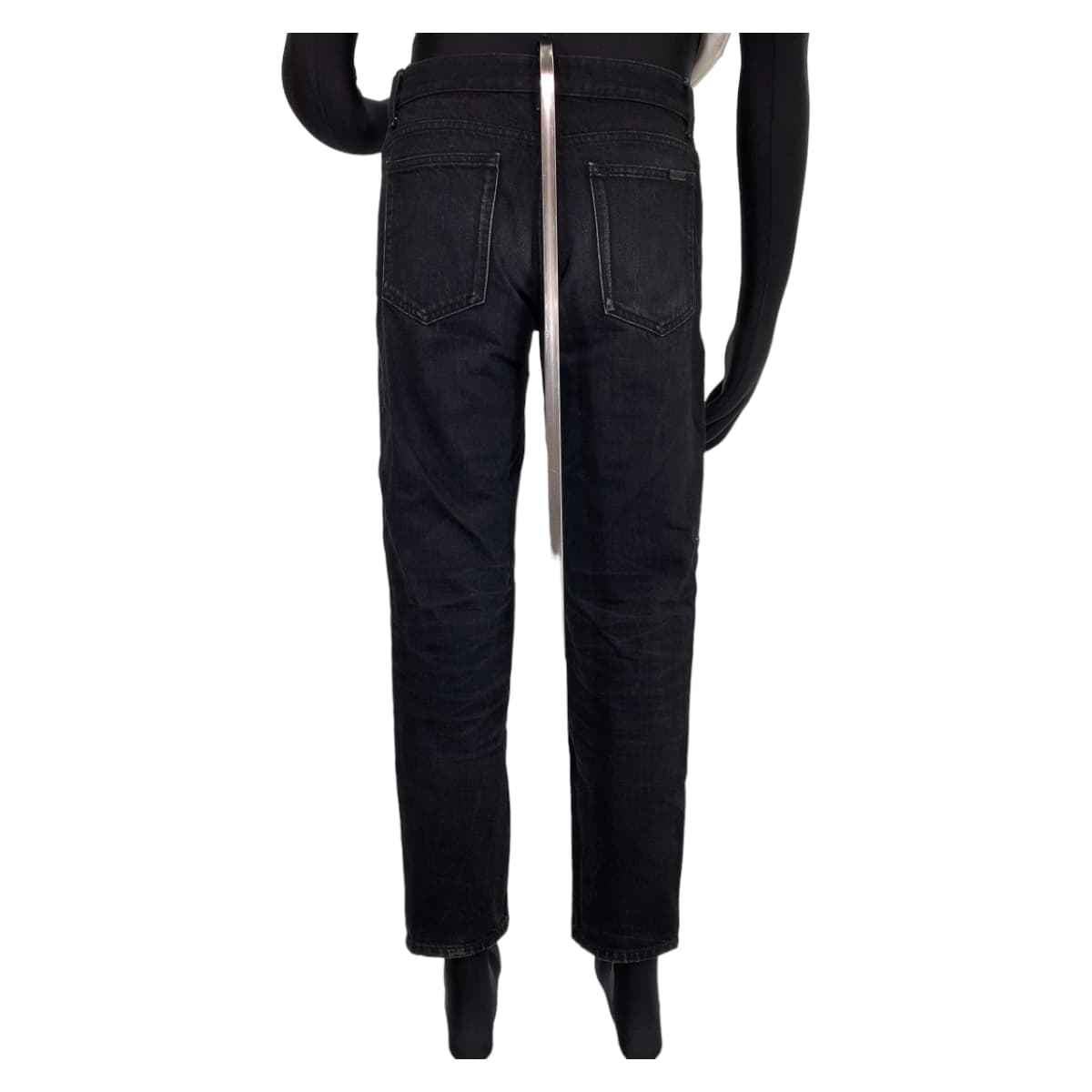 H-00322
SAINT LAURENT サンローラン キャロットフィットデニムパンツ サイズ30 ブラック 黒 ネイビー 紺  コットン 644678YY899 デニムパンツ 長ズボン   メンズ