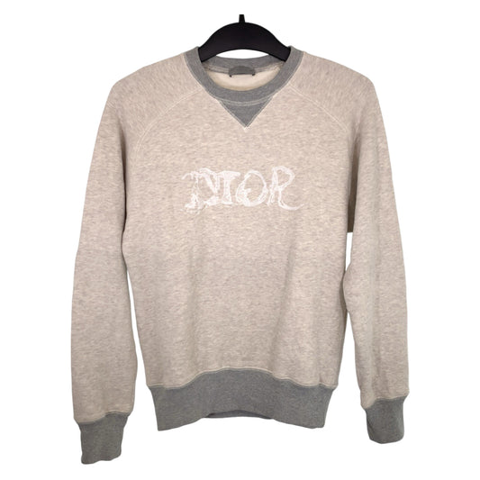 10247
 Dior Peter Doig logo embroidery size XS grey white cotton 143J684C0736 sweatshirt for men