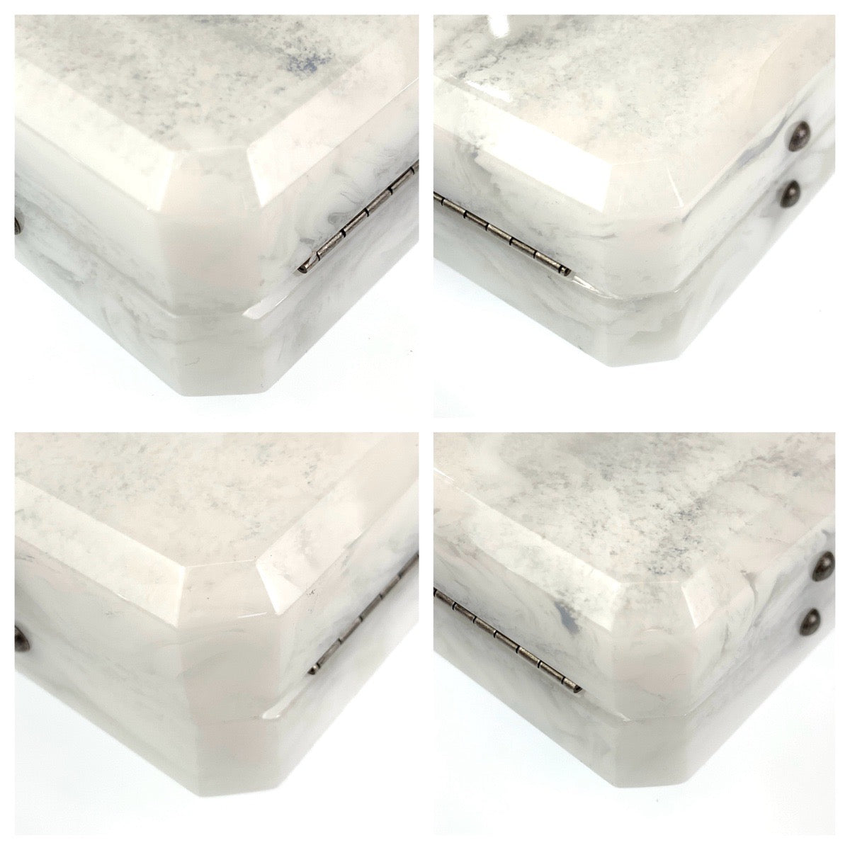 10249
CHANEL シャネル 大理石柄 2016Paris-Roma N°5 Parfume Bottle ミニバッグ ホワイト オフホワイト シルバー金具 プラスチック ボトルバッグ チェーンショルダーバッグ バニティバッグ  レディース A1500