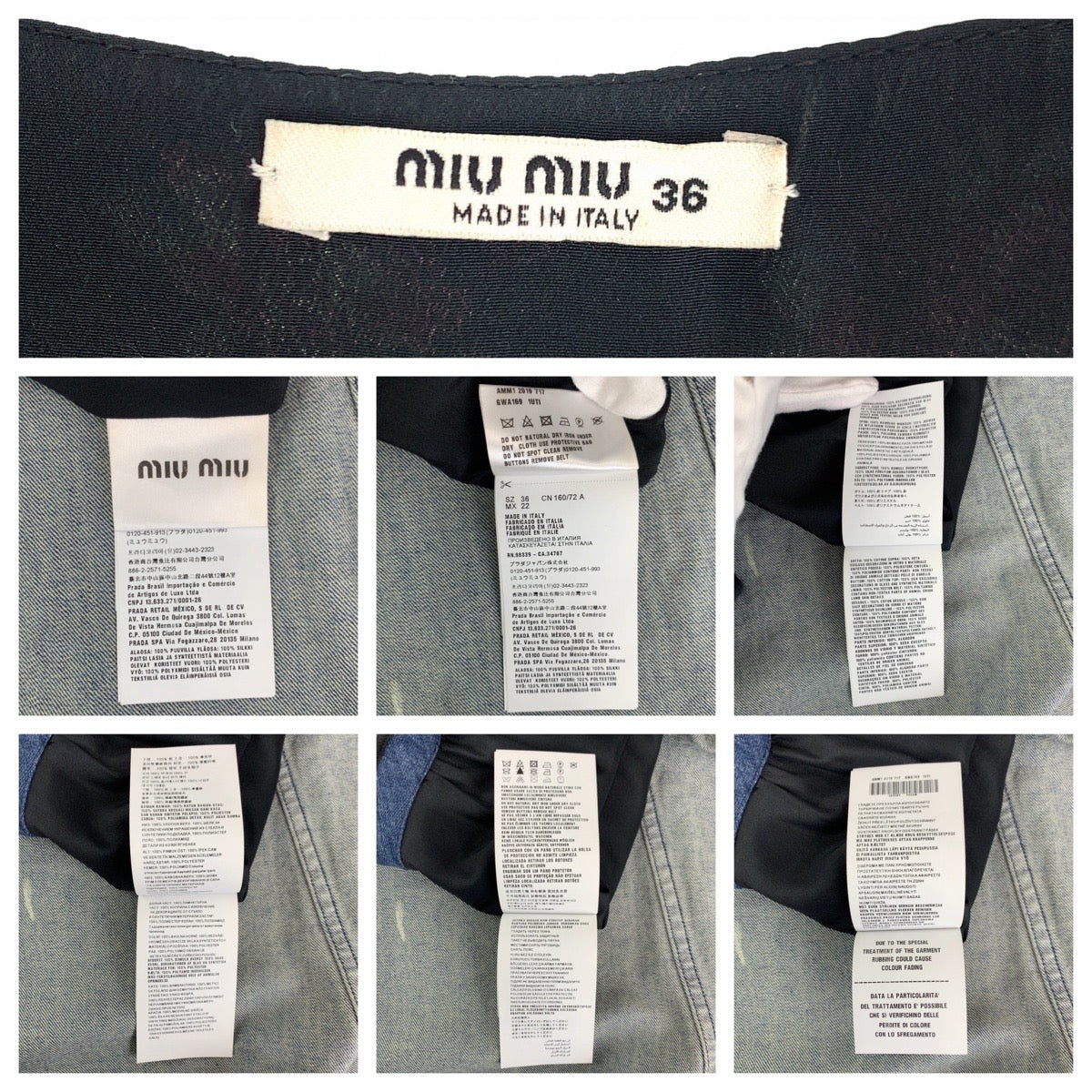 17990
MIUMIU Miu Miu Floral Rhinestone Size 36 Black Cotton / Denim One Piece Dress Denim Dress Women's A36