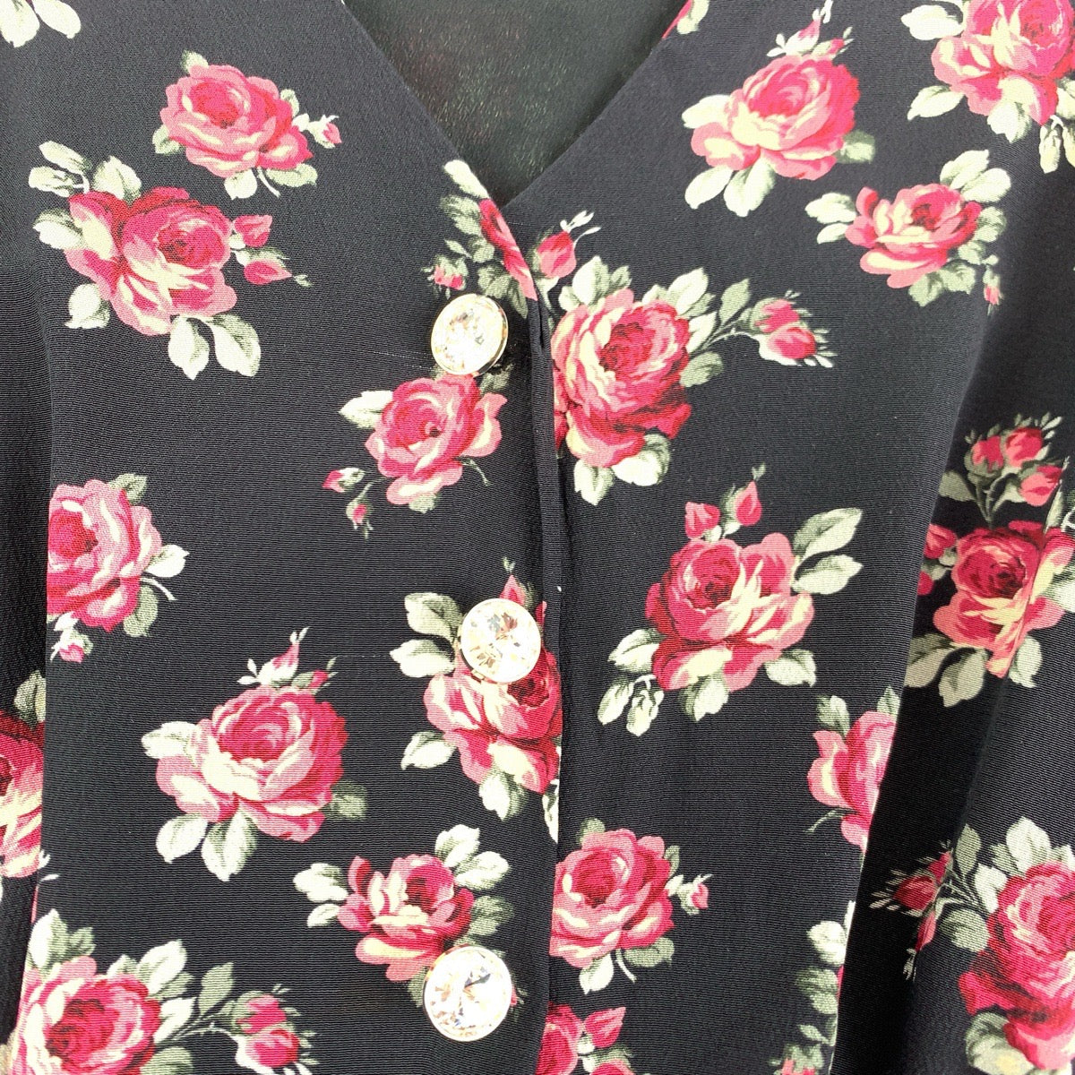 17990
MIUMIU ミュウミュウ 花柄 ラインストーン サイズ36 ブラック 黒 コットン / デニム ワンピース ドレス デニムワンピース レディース A36