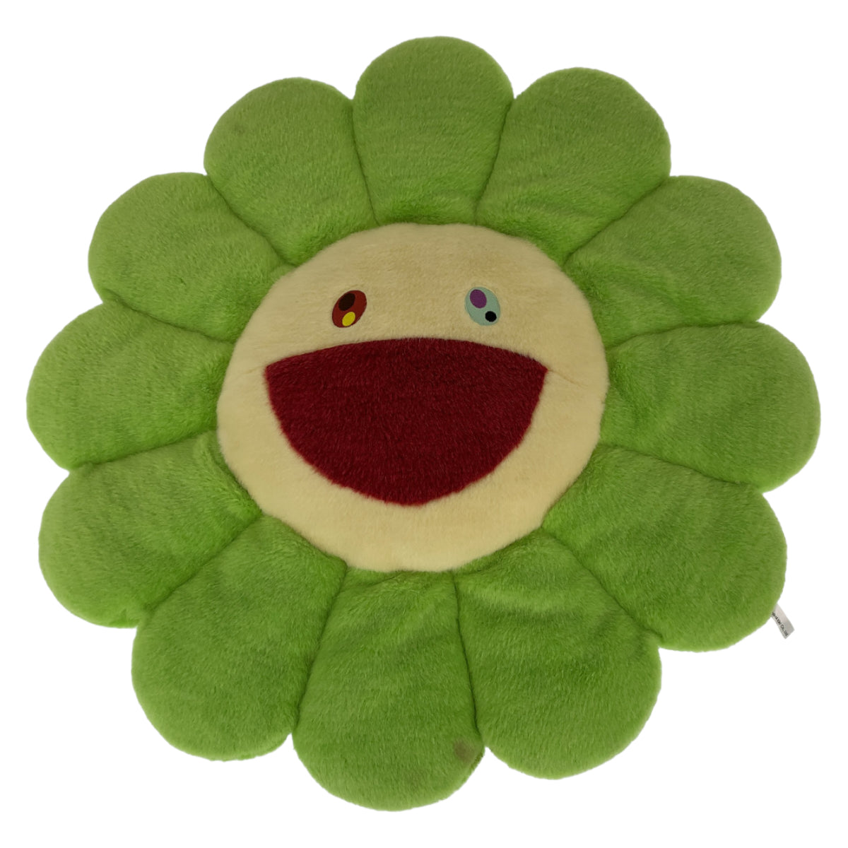 10255
カイカイキキ kaikaikiki 村上隆 マルチカラー 黄緑 コットン フラワークッション ピロー  レディース