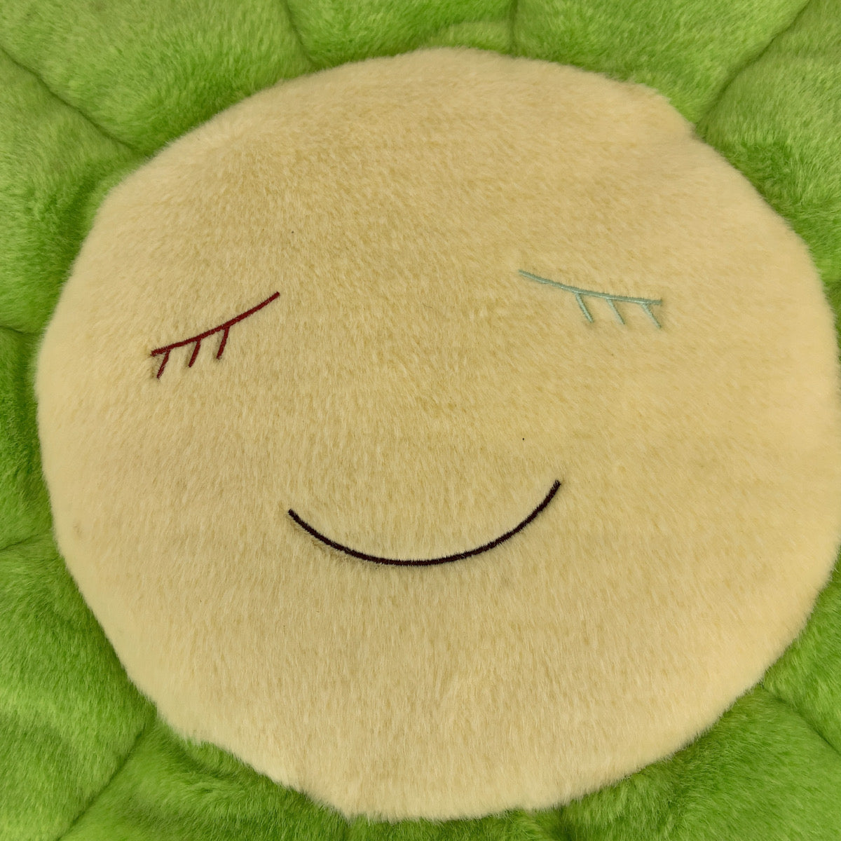 10255
カイカイキキ kaikaikiki 村上隆 マルチカラー 黄緑 コットン フラワークッション ピロー  レディース