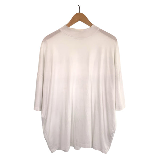 H-00336
JIL SANDER ジルサンダー サイズM ホワイト 白 コットン KK JM ZN 0004 半袖Tシャツ モックネック  メンズ