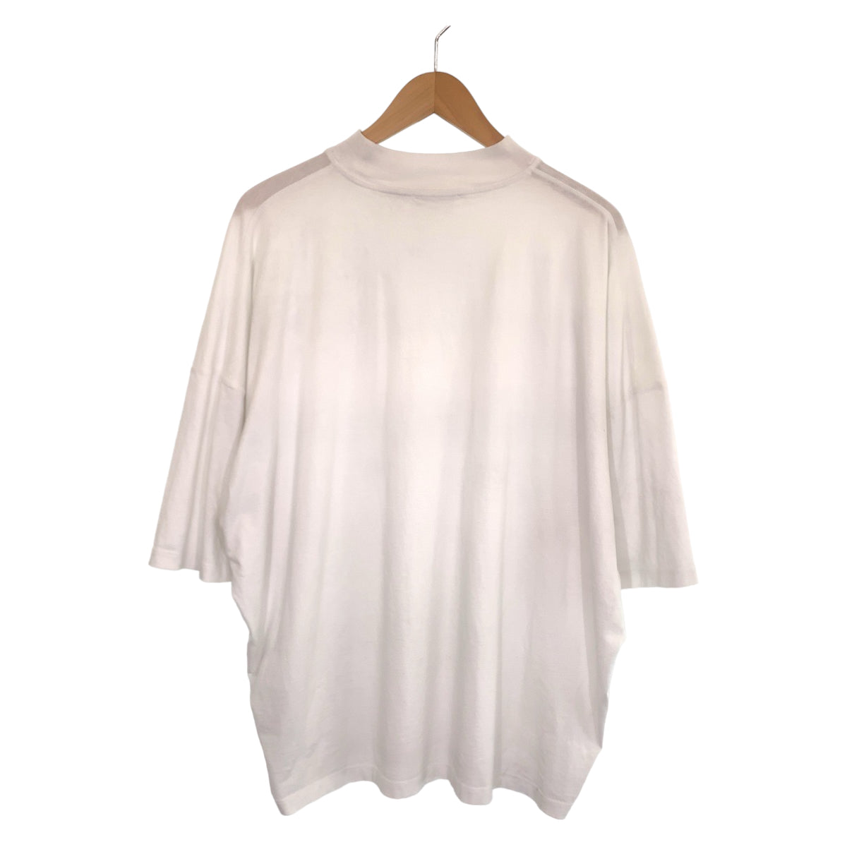 H-00336
JIL SANDER ジルサンダー サイズM ホワイト 白 コットン KK JM ZN 0004 半袖Tシャツ モックネック  メンズ