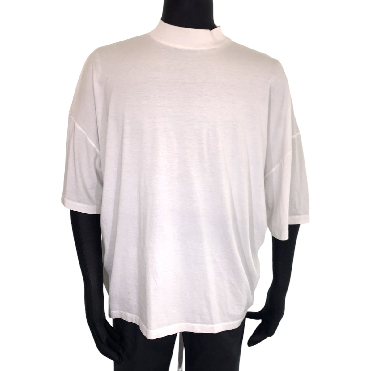 H-00336
JIL SANDER ジルサンダー サイズM ホワイト 白 コットン KK JM ZN 0004 半袖Tシャツ モックネック  メンズ