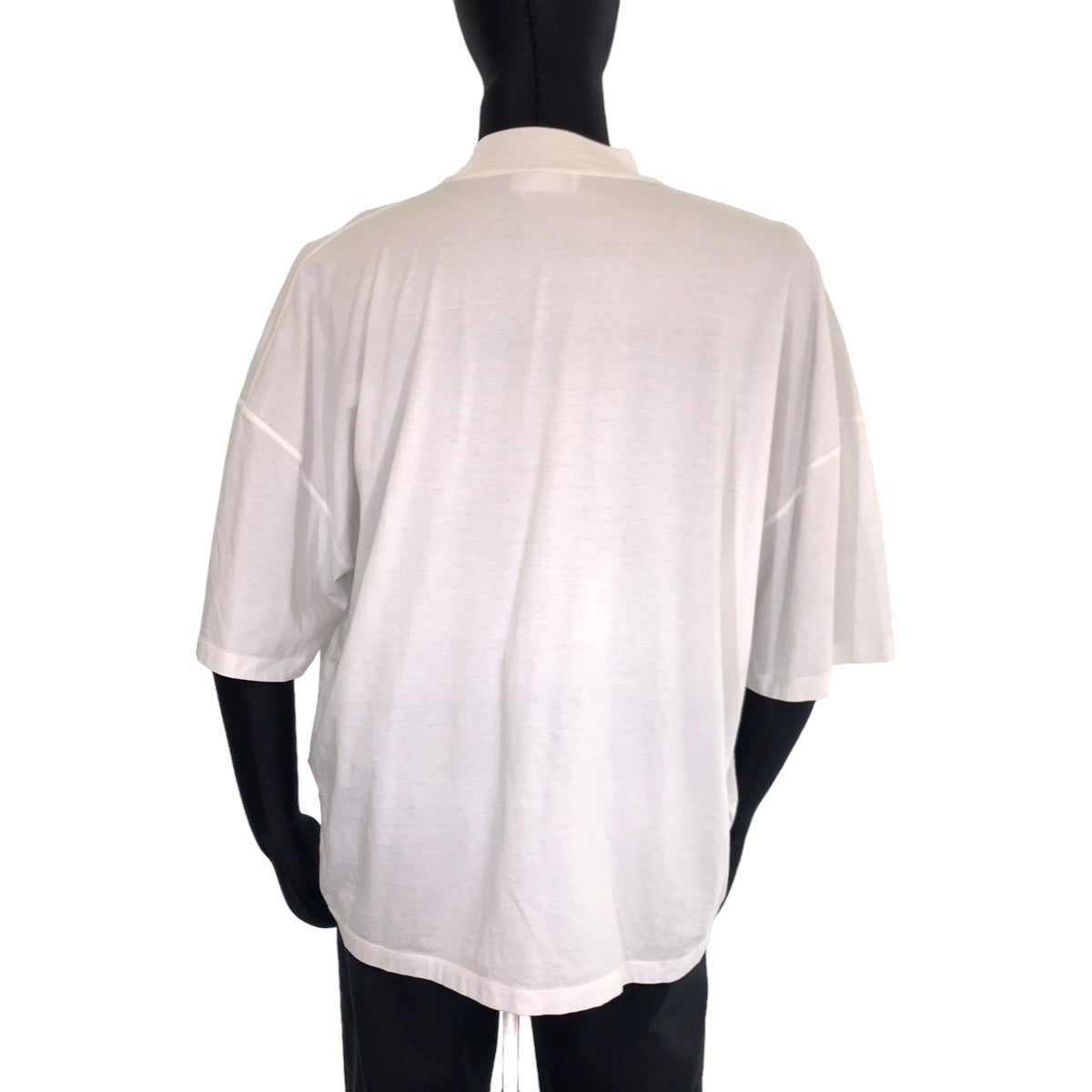 H-00336
JIL SANDER ジルサンダー サイズM ホワイト 白 コットン KK JM ZN 0004 半袖Tシャツ モックネック  メンズ