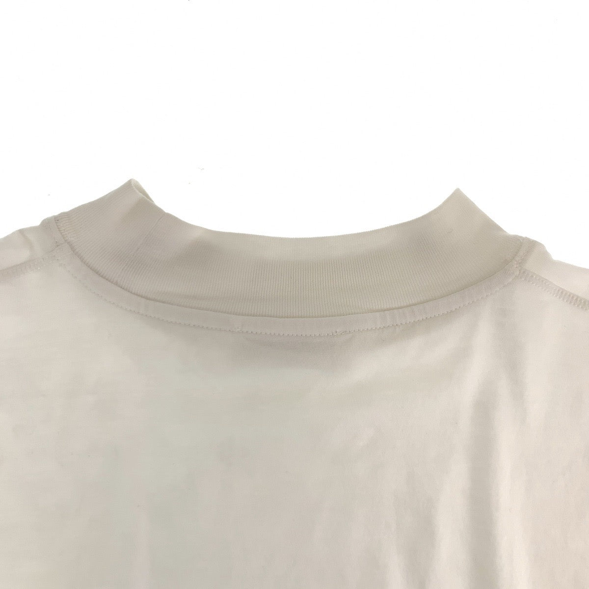 H-00336
JIL SANDER ジルサンダー サイズM ホワイト 白 コットン KK JM ZN 0004 半袖Tシャツ モックネック  メンズ