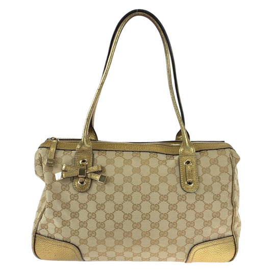 10257
 
GUCCI Gucci Prince Gold GG Canvas/Leather 177052 Tote Bag Shoulder Bag Handbag Women's