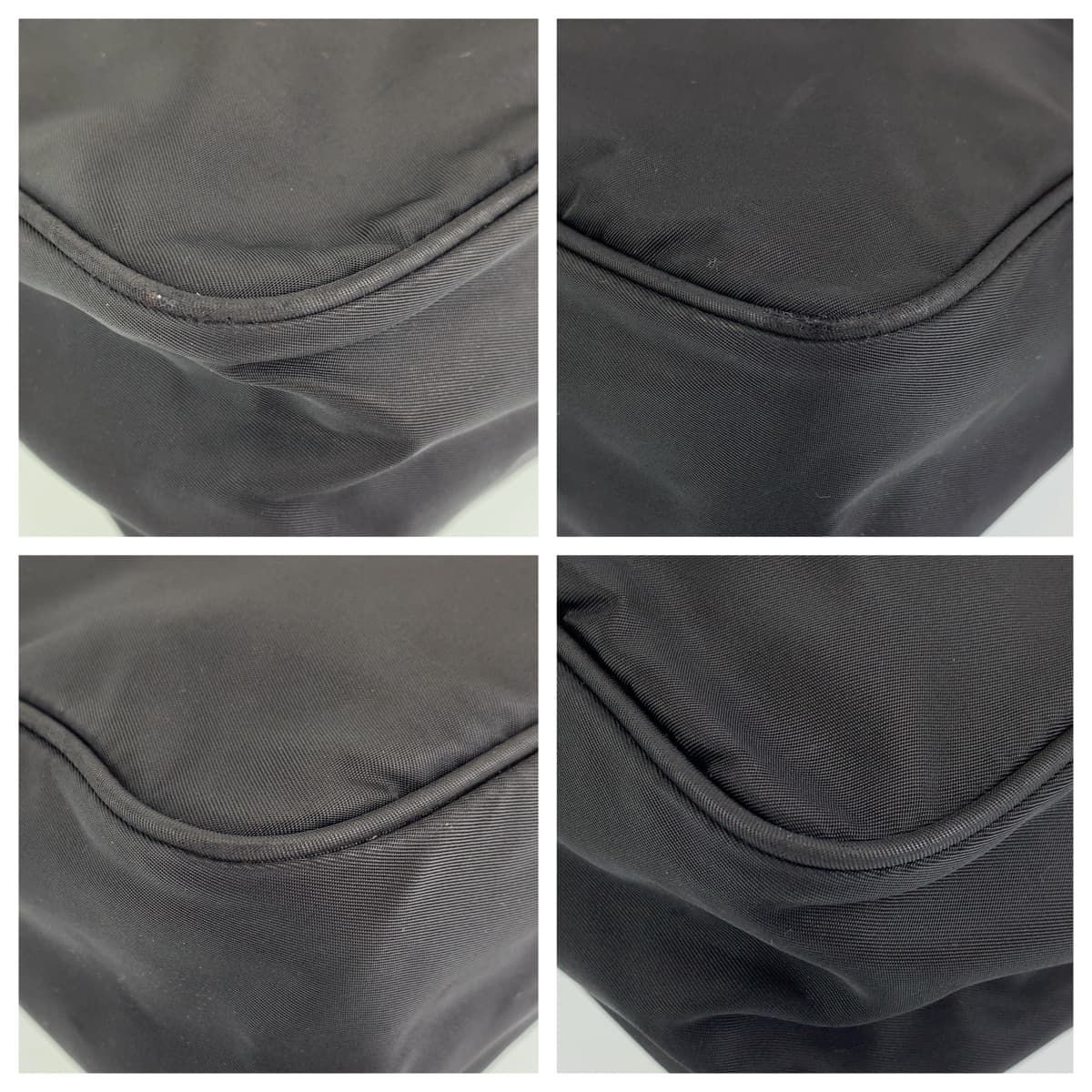 H-00340
PRADA プラダ テスート ブラック 黒 シルバー金具 ナイロン ショルダーバッグ 斜め掛けバッグ  レディース