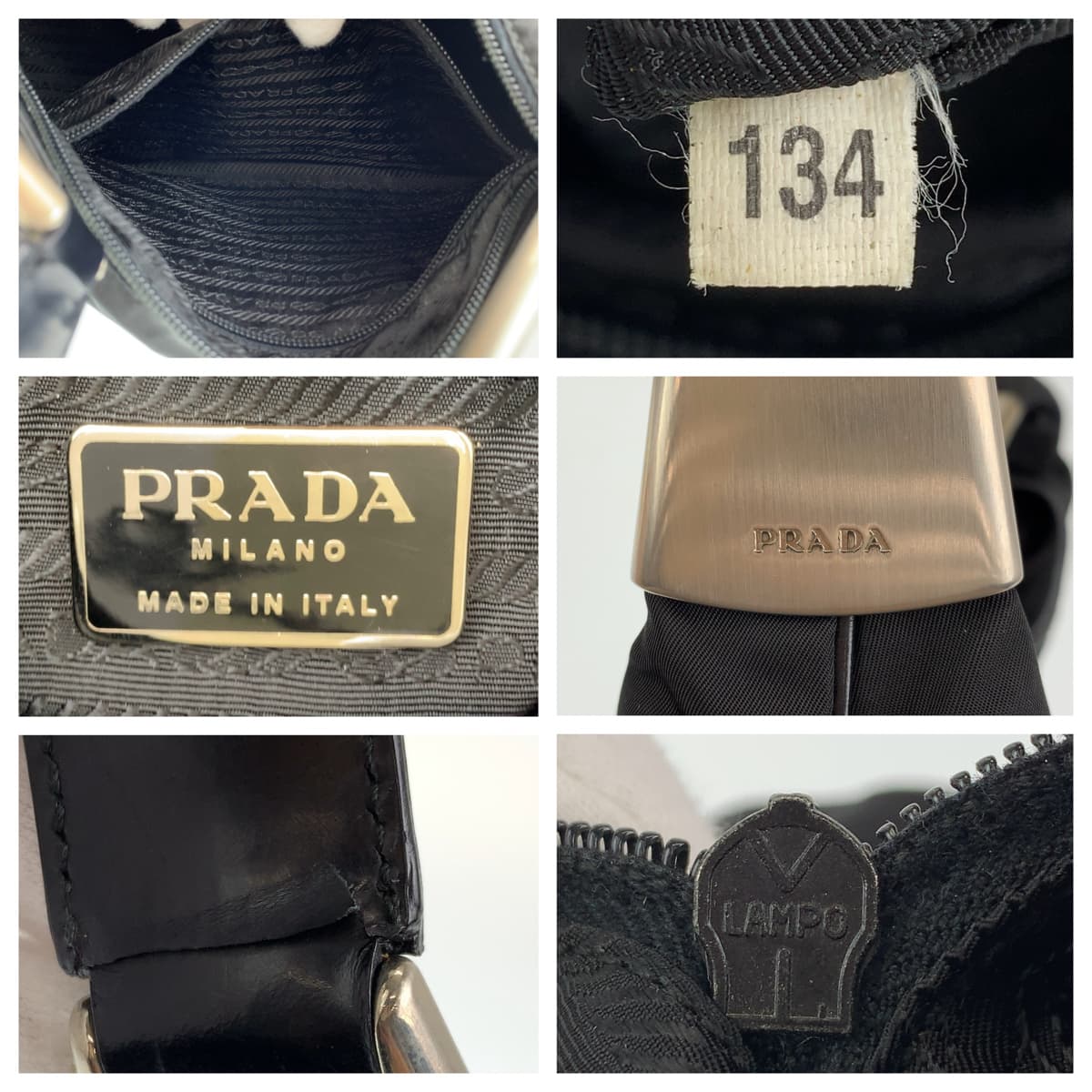 H-00342
PRADA プラダ テスート ブラック 黒 シルバー金具 ナイロン B8843 ショルダーバッグ 肩掛けバッグ  レディース