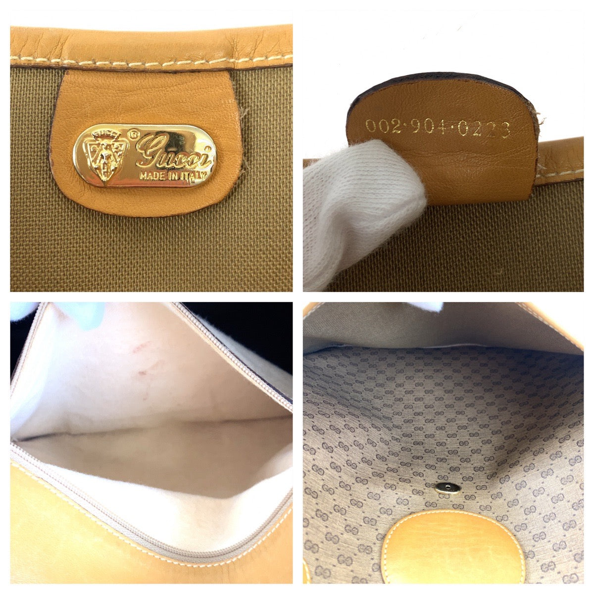 H-00344
GUCCI グッチ ヴィンテージ オールドグッチ シェリーライン マイクロGG ブラウン 茶 GGスプリームキャンバス 002.904.0223 ショルダーバッグ トートバッグ  レディース