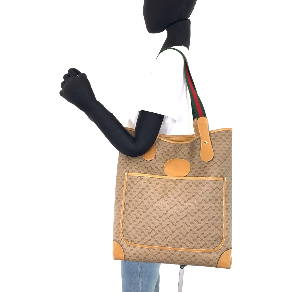 H-00344
GUCCI グッチ ヴィンテージ オールドグッチ シェリーライン マイクロGG ブラウン 茶 GGスプリームキャンバス 002.904.0223 ショルダーバッグ トートバッグ  レディース