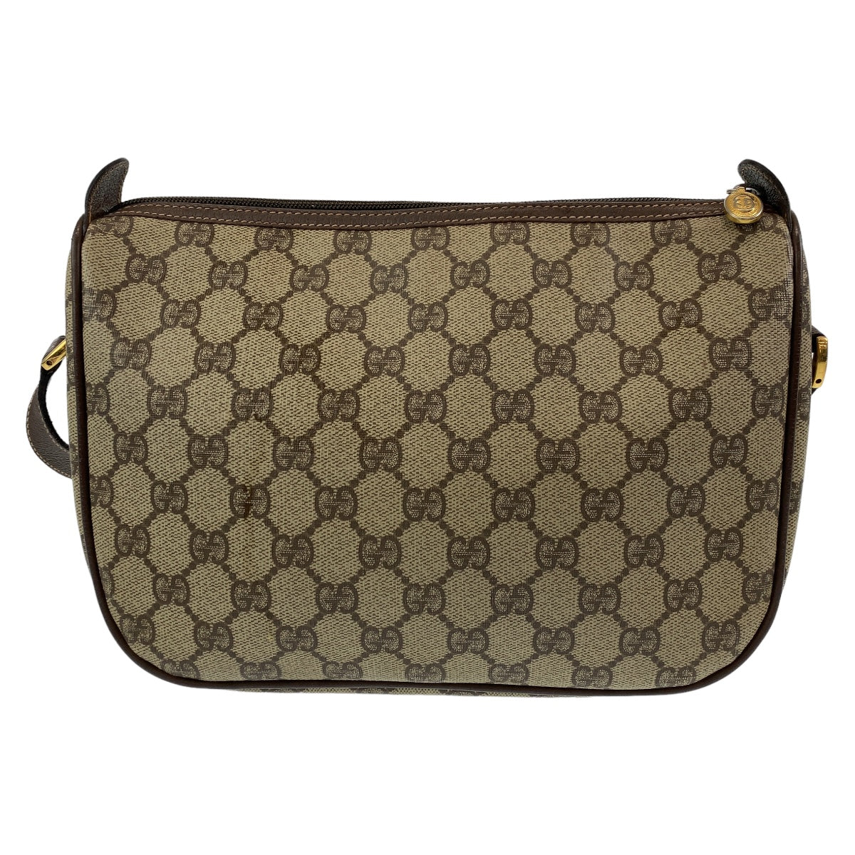 GUCCI グッチ シェリー GGスプリーム ブラウン 茶色 ベージュ PVC 89.02.077 ショルダーバッグ 斜め掛け  レディース