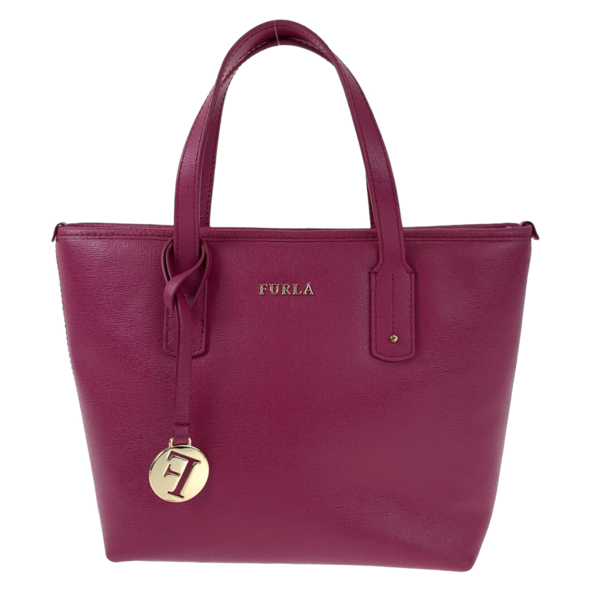 12654
Furla フルラ サリー ピンク パープル レザー トートバッグ ハンドバッグ 2way ショルダーバッグ  レディース
