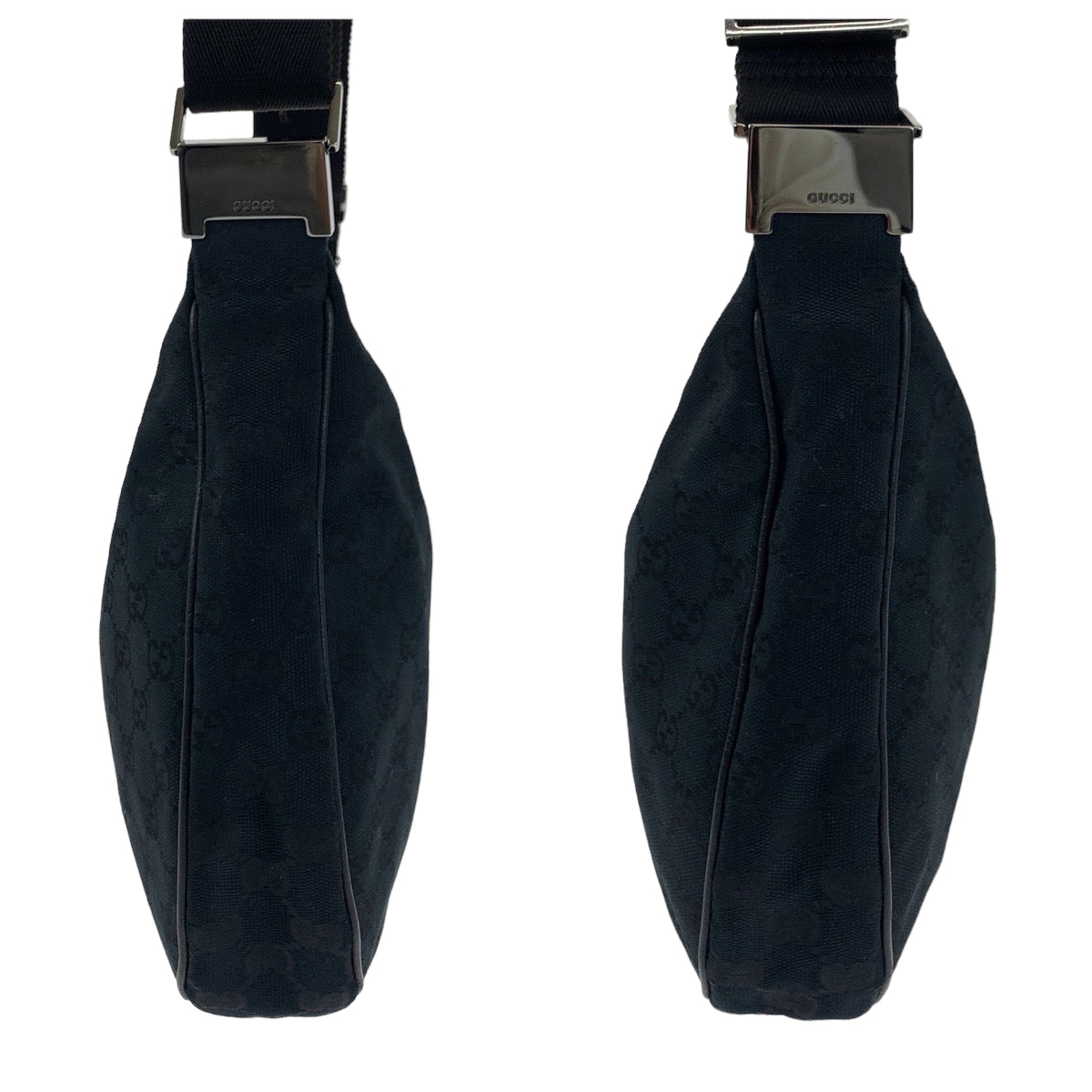 H-00346
GUCCI グッチ 男女兼用 ブラック 黒 GGキャンバス 122790 斜め掛け ショルダーバッグ メッセンジャーバッグ  レディース