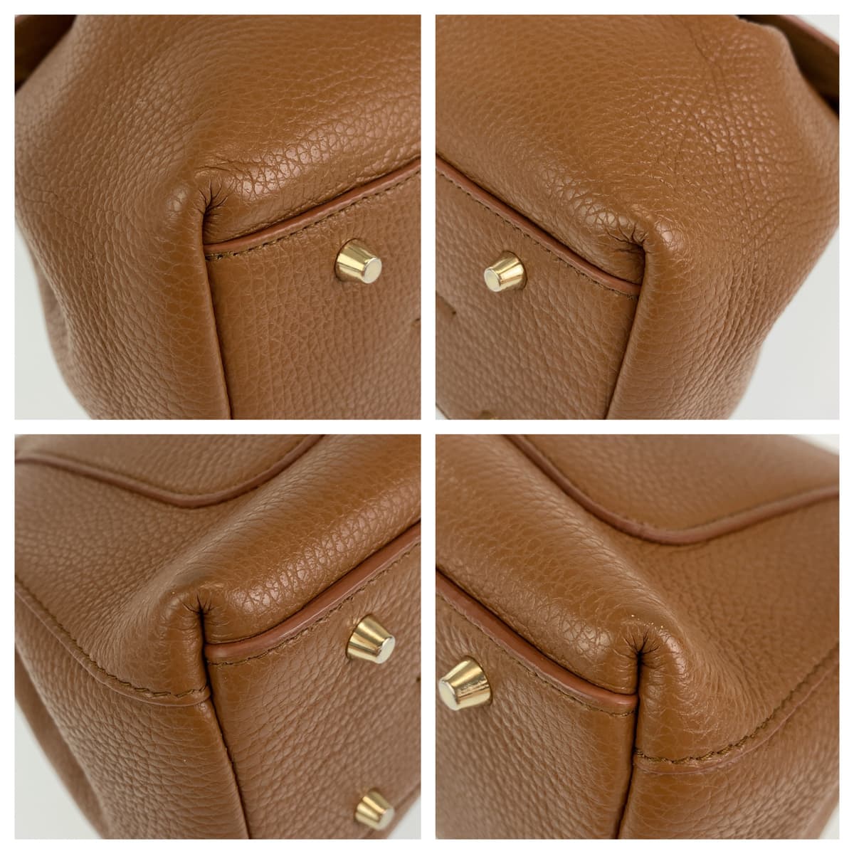 H-00348
Furla フルラ スリーク ブラウン 茶 ゴールド金具 レザー ショルダーバッグ ハンドバッグ 2way  レディース