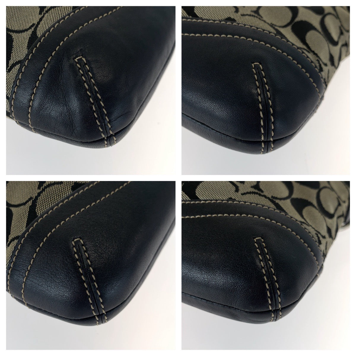 12651
COACH コーチ シグネチャー スモール ソフトダッフル ブラック シルバー金具 キャンバス / レザー 6740 ショルダーバッグ ポシェット 斜め掛け可能  レディース