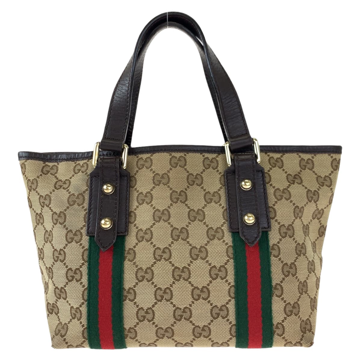 H-00354
GUCCI グッチ シェリーライン ブラウン 茶 GGキャンバス 139261 ハンドバッグ トートバッグ  レディース