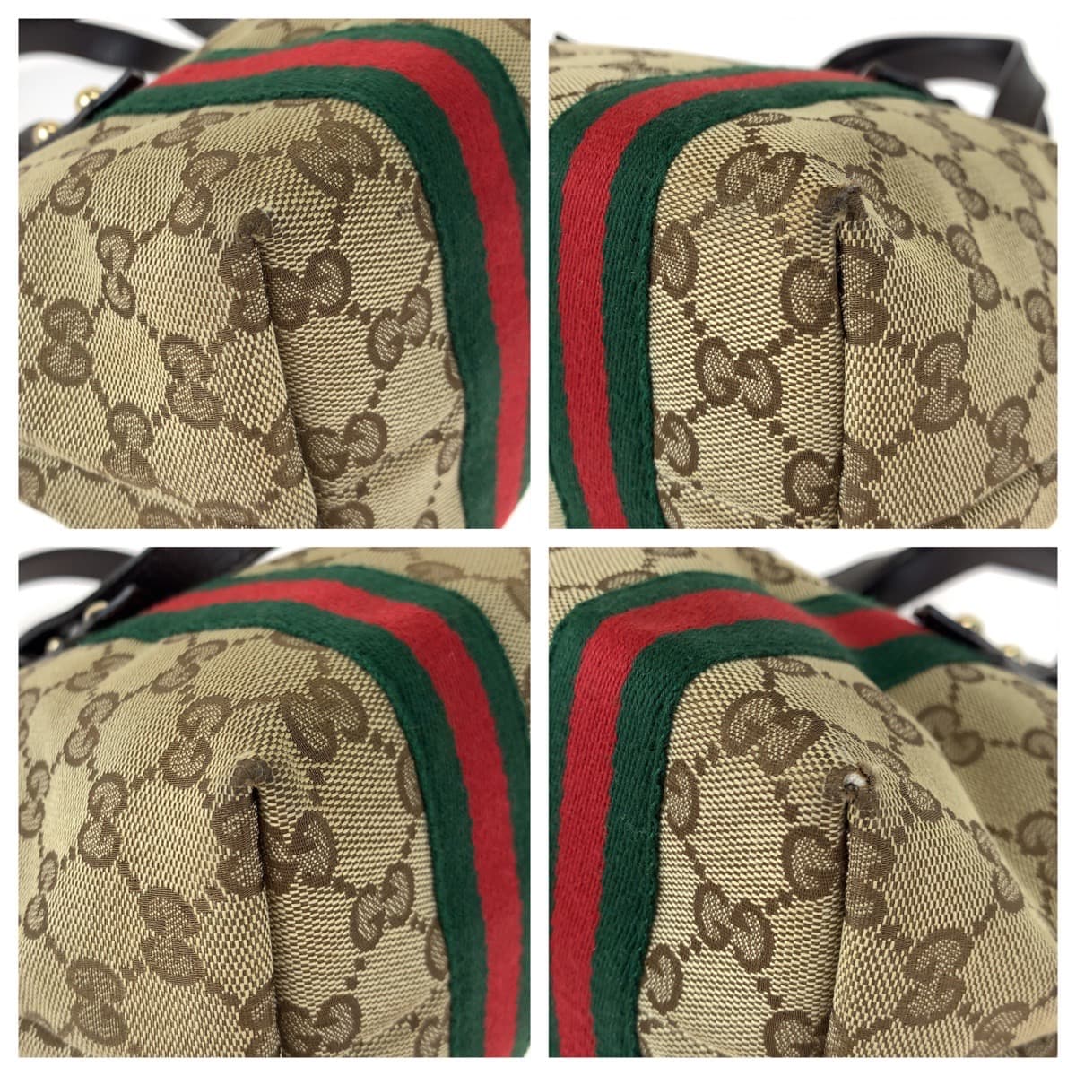 H-00354
GUCCI グッチ シェリーライン ブラウン 茶 GGキャンバス 139261 ハンドバッグ トートバッグ  レディース