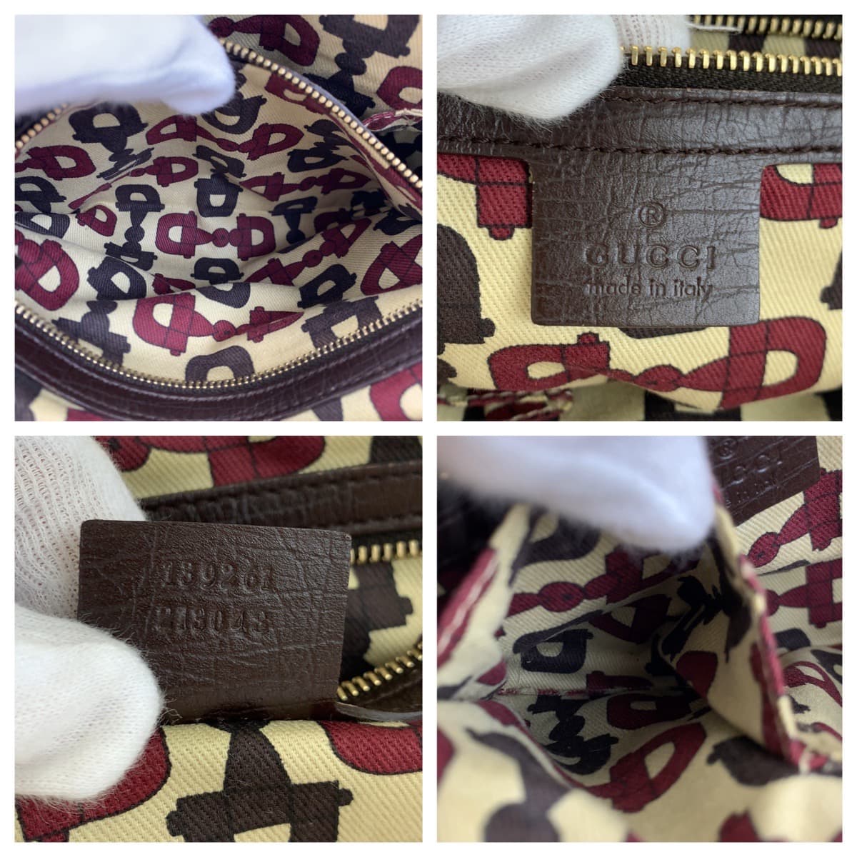 H-00354
GUCCI グッチ シェリーライン ブラウン 茶 GGキャンバス 139261 ハンドバッグ トートバッグ  レディース