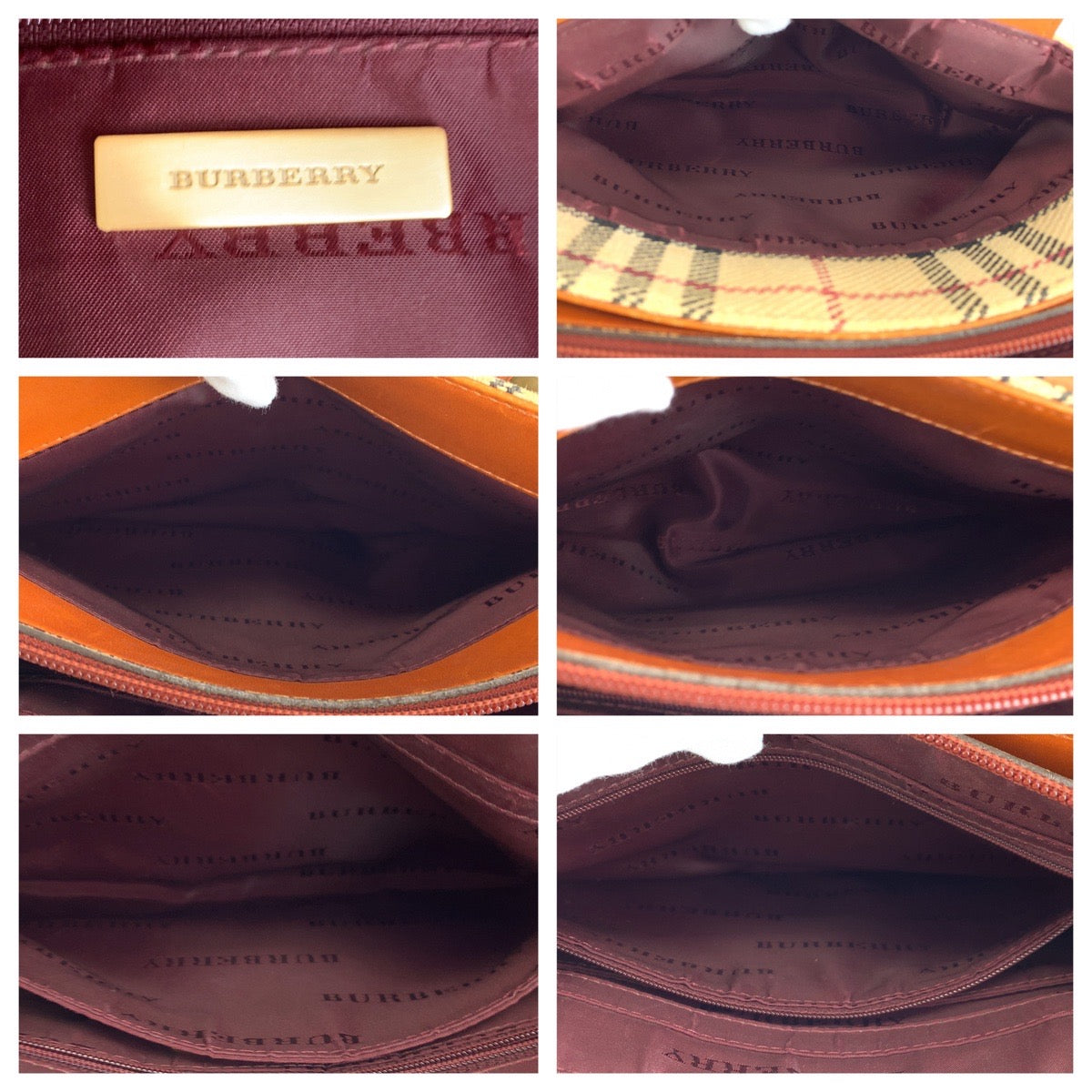 H-00362
BURBERRY バーバリー ノバチェック ハンドバッグ ミニトート ベージュ ウール / レザー ハンドバッグ  レディース