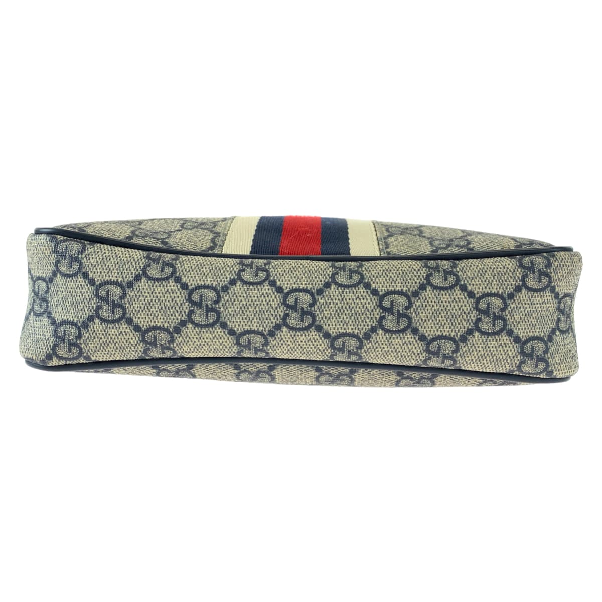H-00363
GUCCI グッチ シェリー ウェビング 男女兼用 ネイビー 紺 GGスプリームキャンバス 162910 斜め掛け ショルダーバッグ メッセンジャーバッグ  レディース