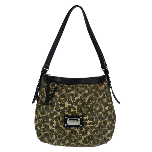 H-00365
LOEWE ロエベ アナグラム レオパード柄 カーキ ブラック 黒 PVC / レザー 290706 ショルダーバッグ ワンショルダーバッグ  レディース