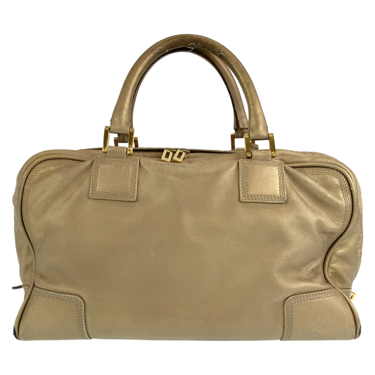 H-00370
LOEWE ロエベ アナグラム アマソナ36 ゴールド 金 ゴールド金具 レザー ハンドバッグ トートバッグ  レディース