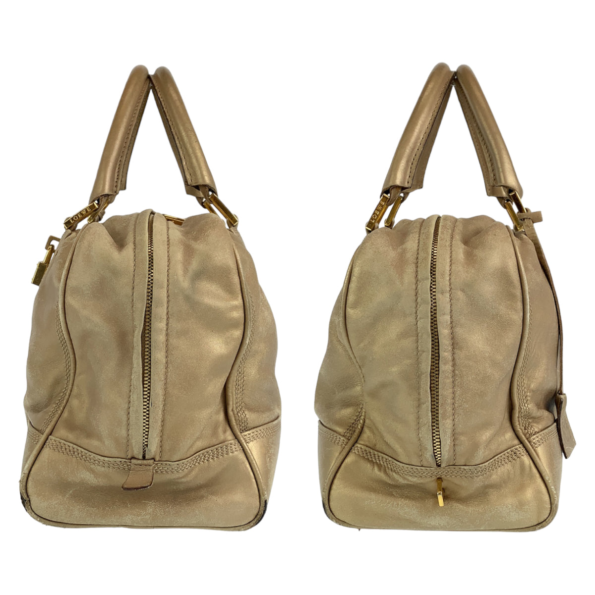 H-00370
LOEWE ロエベ アナグラム アマソナ36 ゴールド 金 ゴールド金具 レザー ハンドバッグ トートバッグ  レディース