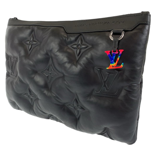 H-00377
LOUIS VUITTON ルイヴィトン モノグラム ポシェット A4 ノワール ブラック 黒 マルチカラー ラムスキン M68775 クラッチバッグ セカンドバッグ  メンズ