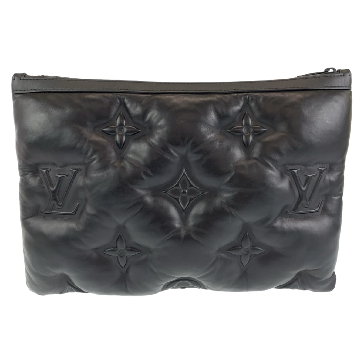 H-00377
LOUIS VUITTON ルイヴィトン モノグラム ポシェット A4 ノワール ブラック 黒 マルチカラー ラムスキン M68775 クラッチバッグ セカンドバッグ  メンズ