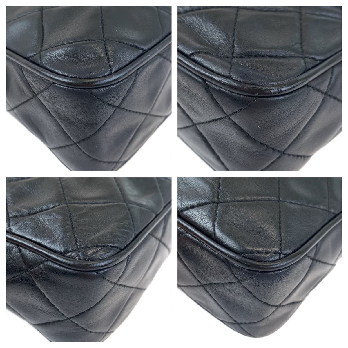 H-00379
CHANEL シャネル ヴィンテージ マトラッセ ココマーク タッセル ブラック 黒 ゴールド金具 ラムスキン ショルダーバッグ 斜め掛け  レディース