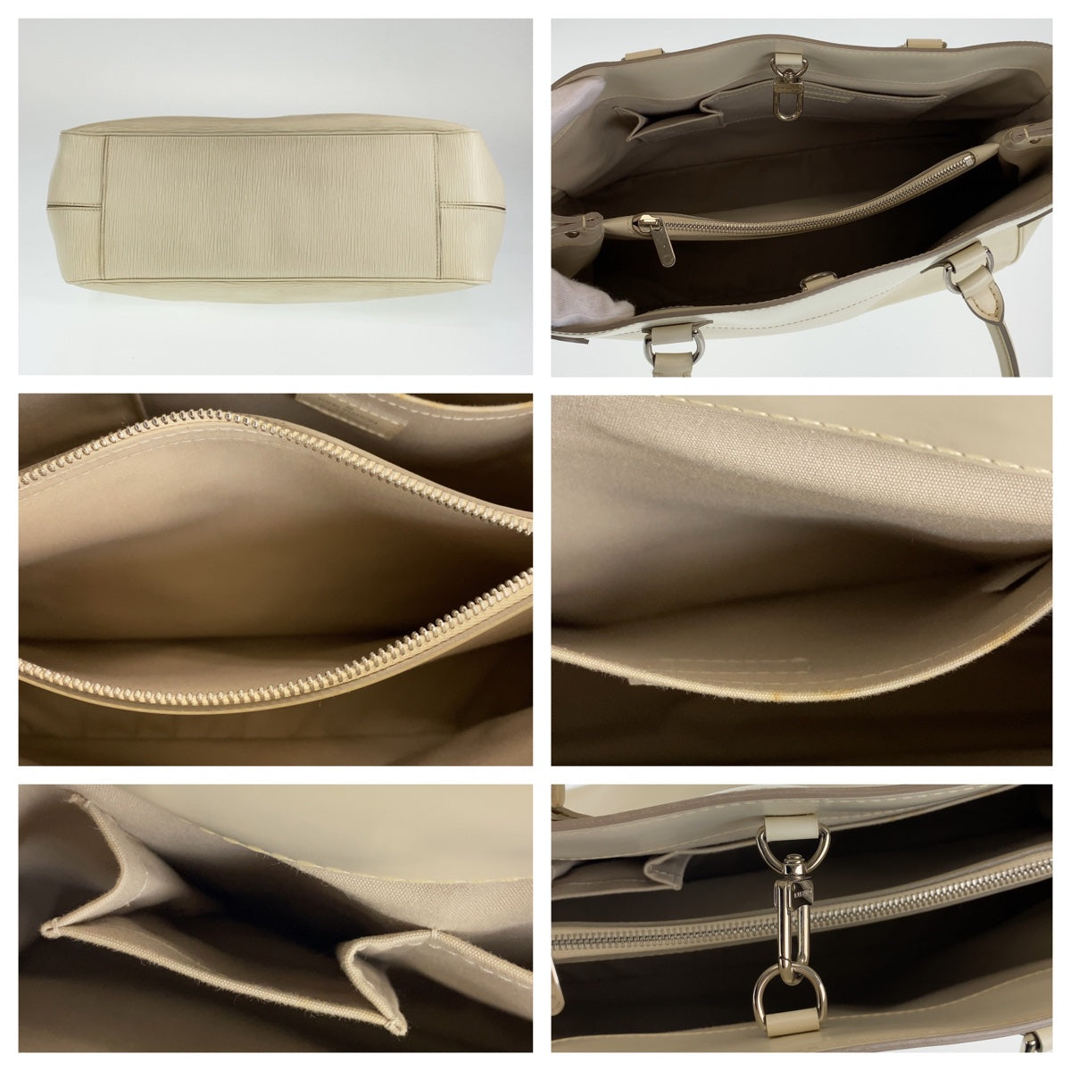 H-00380
LOUIS VUITTON ルイヴィトン エピ パッシィGM イヴァワール アイボリー シルバー金具 グレインレザー M5925J ショルダーバッグ トートバッグ  レディース