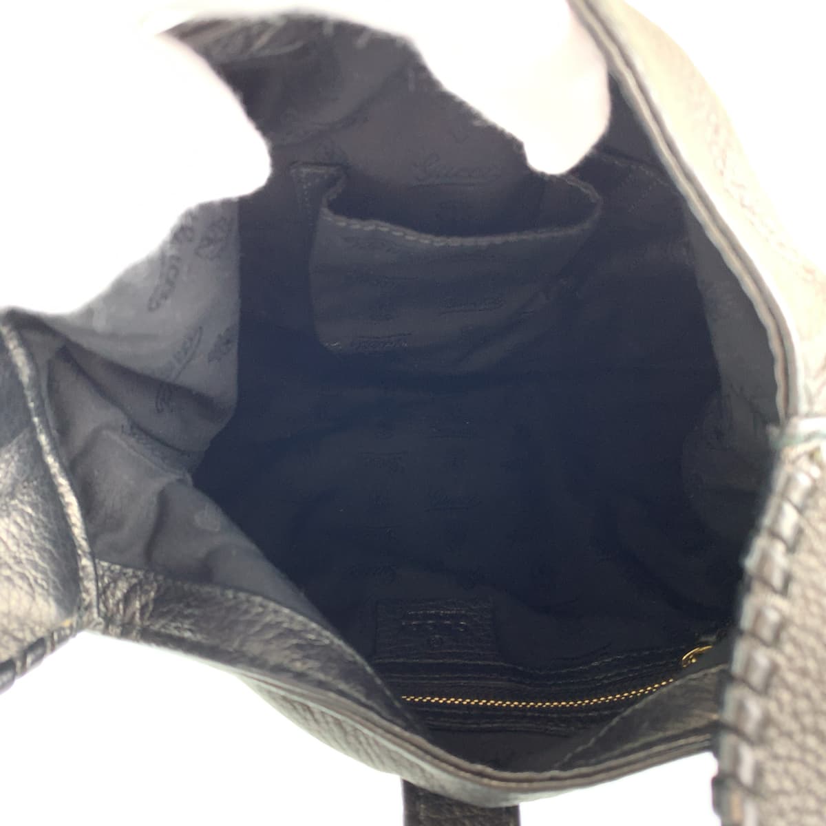H-00385
GUCCI グッチ ニュージャッキー タッセル ブラック 黒 シルバー金具 レザー 219725 ショルダーバッグ ハンドバッグ  レディース