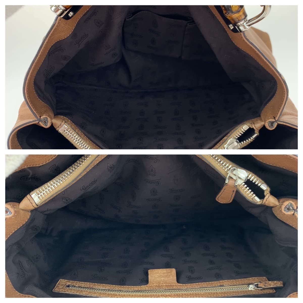 H-00391
GUCCI グッチ バンブー バー ブラウン 茶 レザー 232947 ショルダーバッグ トートバッグ  メンズ