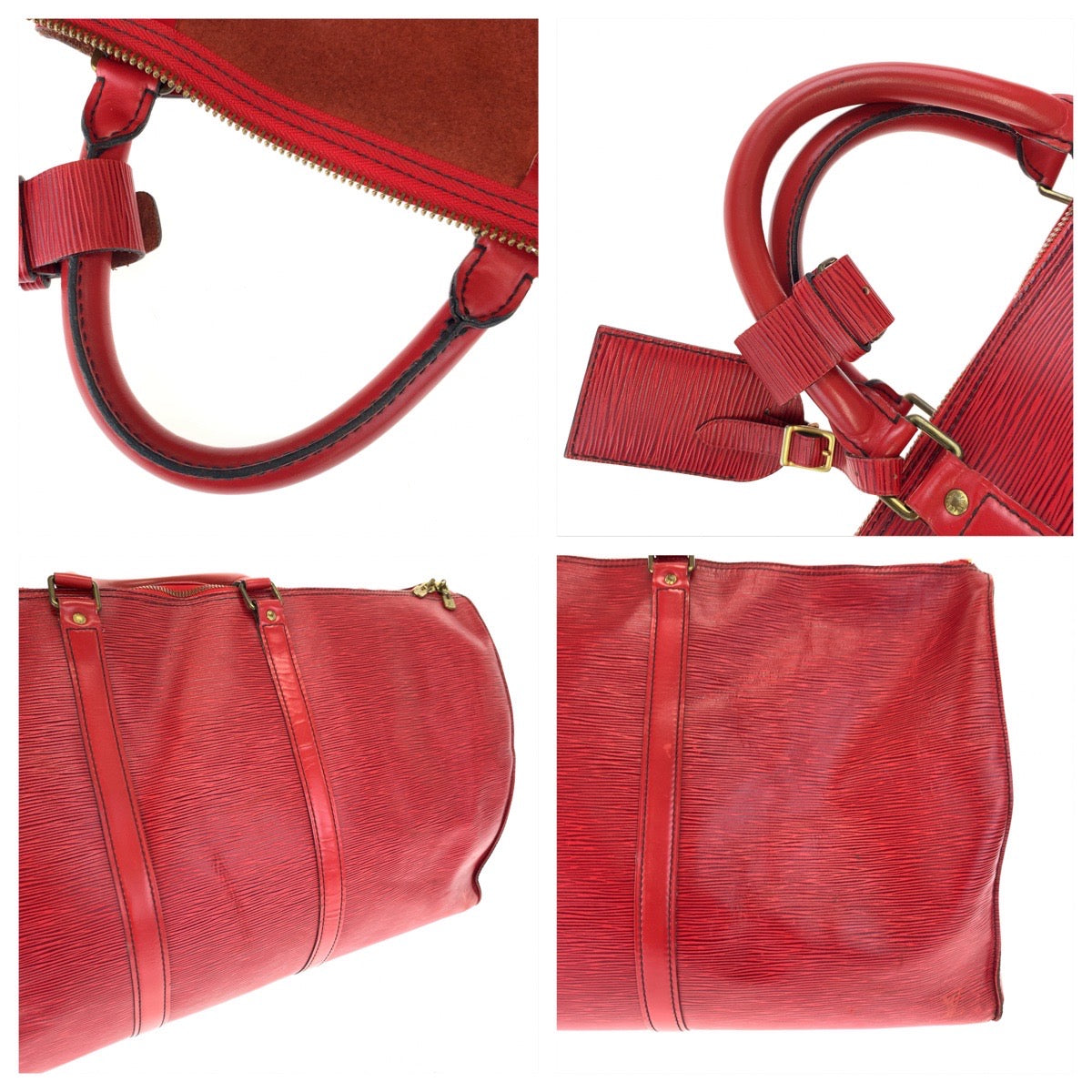 H-00395
LOUIS VUITTON ルイヴィトン エピ キーポル60 レッド 赤 ゴールド金具 エピレザー M42947 ボストンバッグ ハンドバッグ 男女兼用  レディース