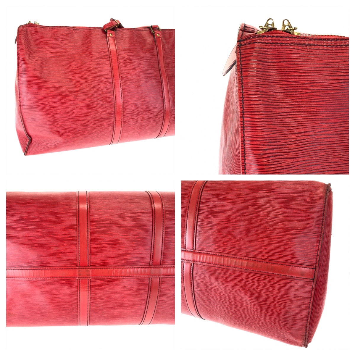 H-00395
LOUIS VUITTON ルイヴィトン エピ キーポル60 レッド 赤 ゴールド金具 エピレザー M42947 ボストンバッグ ハンドバッグ 男女兼用  レディース