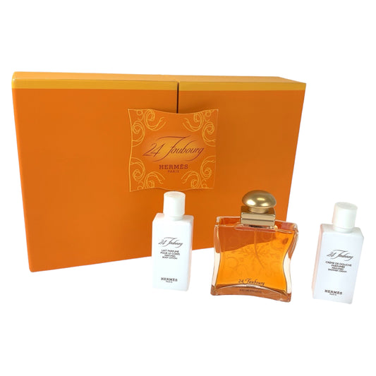 HERMES エルメス ヴァンキャトルフォーブル 50mlボトル ボディローション 40ml シャワークリーム 40ml付き 香水 オードゥ トワレット  レディース