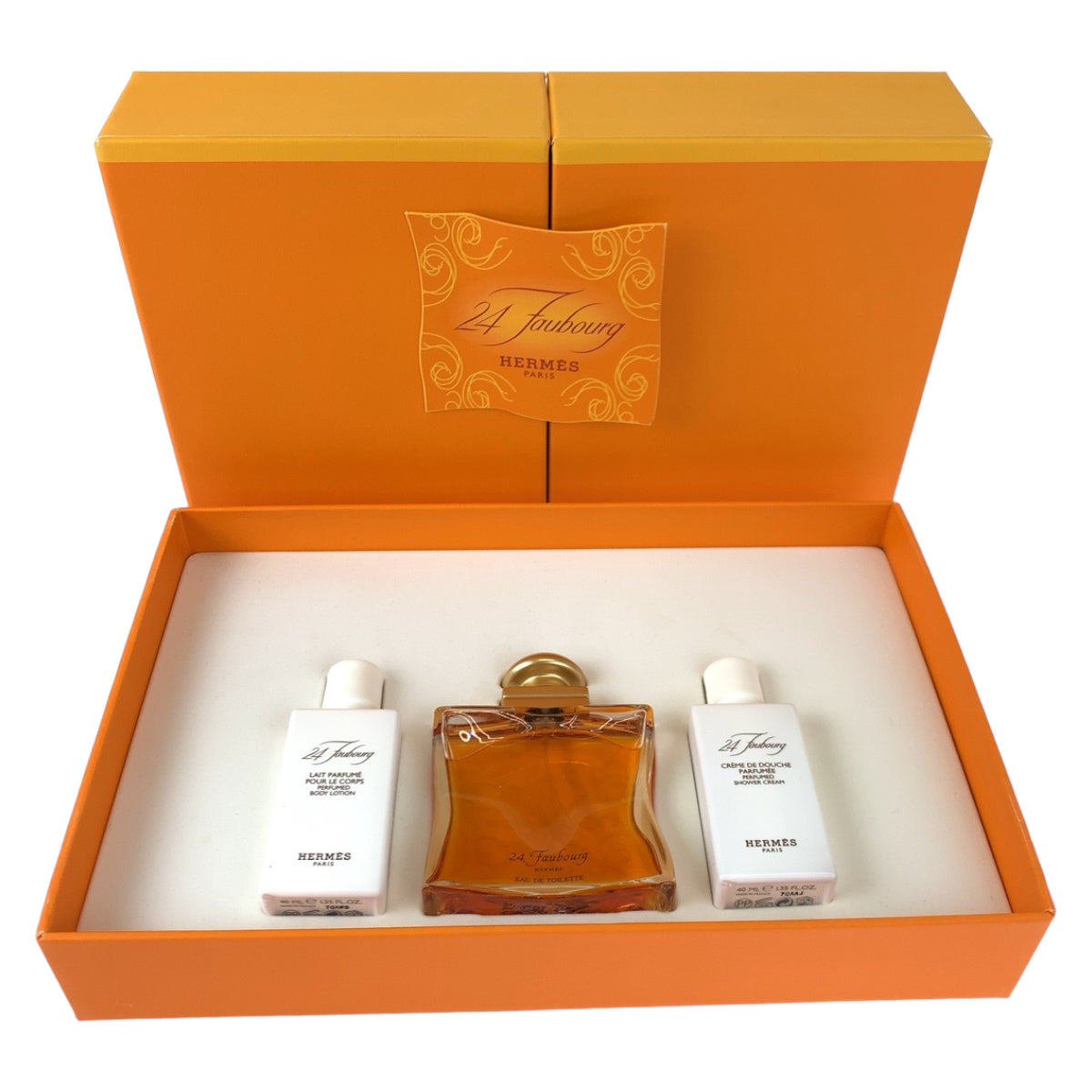 HERMES エルメス ヴァンキャトルフォーブル 50mlボトル ボディローション 40ml シャワークリーム 40ml付き 香水 オードゥ トワレット  レディース