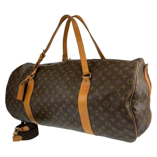 H-00398
LOUIS VUITTON ルイヴィトン モノグラム サック ポロション 男女兼用 ブラウン 茶 ゴールド金具 PVC M41220 ボストンバッグ 旅行バッグ 2way  メンズ