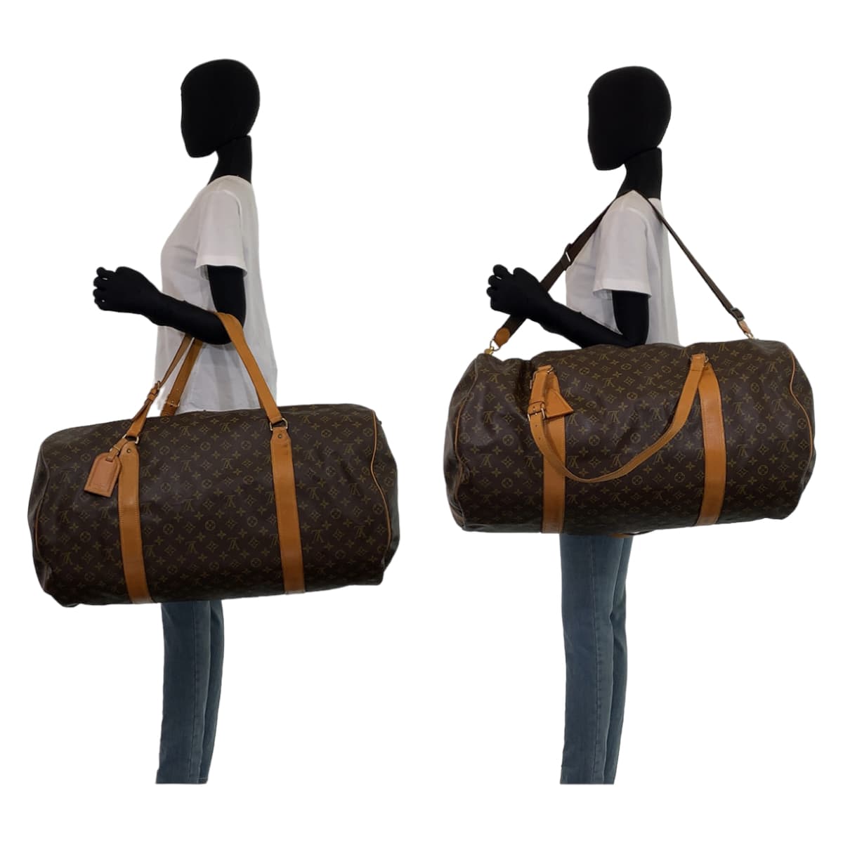 H-00398
LOUIS VUITTON ルイヴィトン モノグラム サック ポロション 男女兼用 ブラウン 茶 ゴールド金具 PVC M41220 ボストンバッグ 旅行バッグ 2way  メンズ