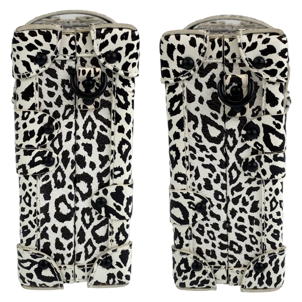 10289
LOUIS VUITTON ルイヴィトン プティットマル ダルメシアン ネザーフェザー ホワイト ブラック レザー ショルダーバッグ ミニトランク  レディース