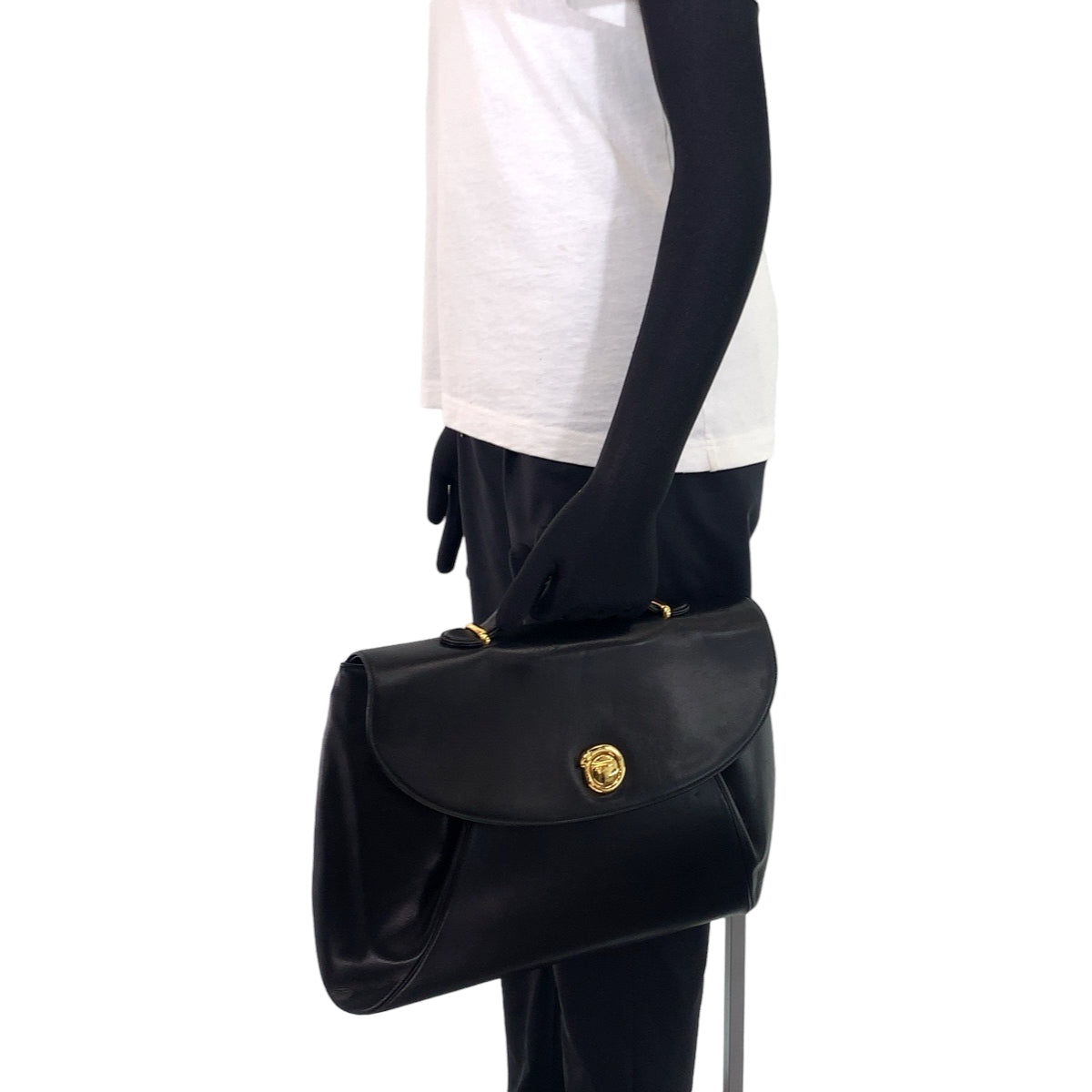 10290
CARTIER カルティエ パンテール ブラック ゴールド金具 レザー ビジネスバッグ ブリーフケース  メンズ