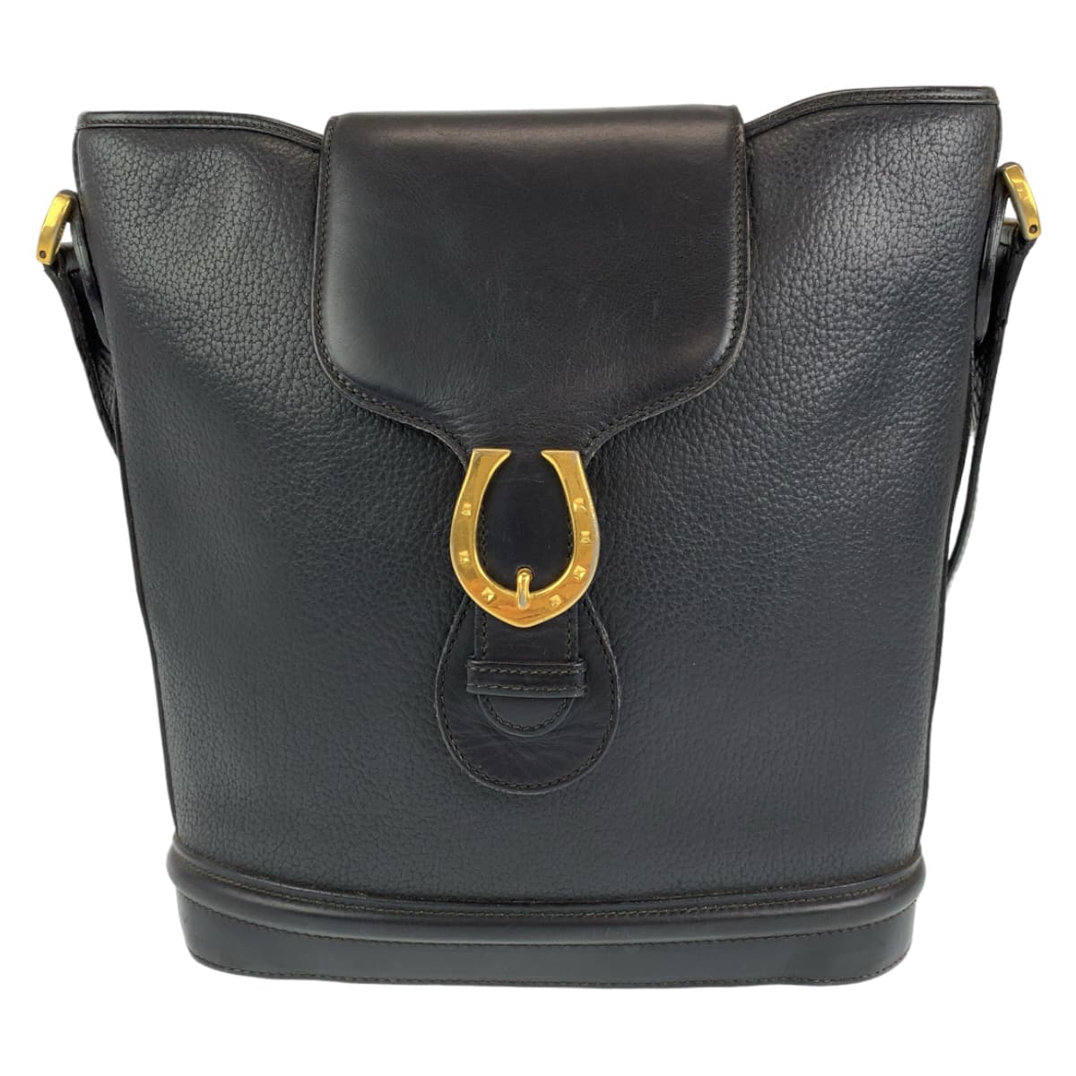 H-00404
GUCCI グッチ ヴィンテージ オールドグッチ ホースシュー ブラック 黒 ゴールド金具 レザー 001 084 1200 ショルダーバッグ 斜め掛けバッグ  レディース