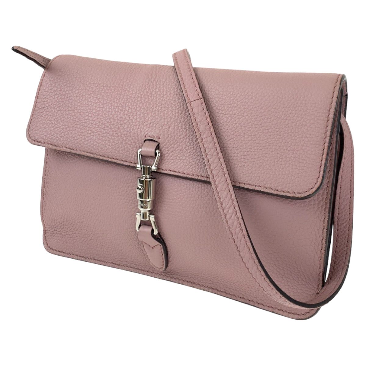 H-00408
GUCCI グッチ ニュージャッキー ピンク シルバー金具 レザー 364435 ショルダーバッグ 斜め掛け  レディース